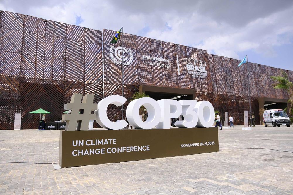 Entrance of COP30 (Source: Katharina Draub/Kindernothilfe)